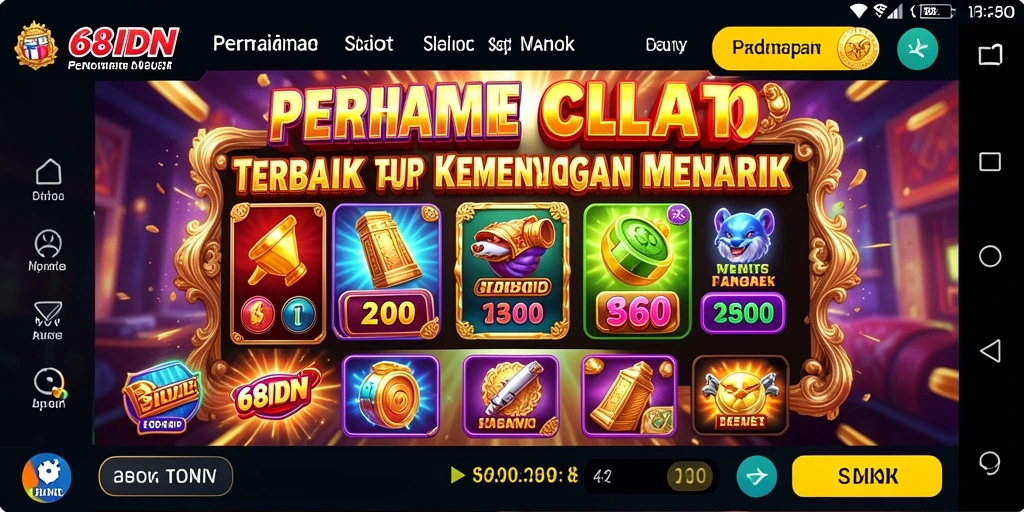 Tampilan gameplay Slot yang menarik dan penuh warna di 68IDN.