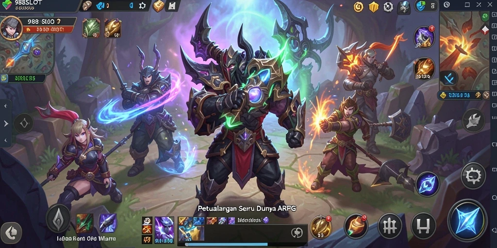 Tampilan menakjubkan dari gameplay ARPG 988SLOT yang penuh aksi.