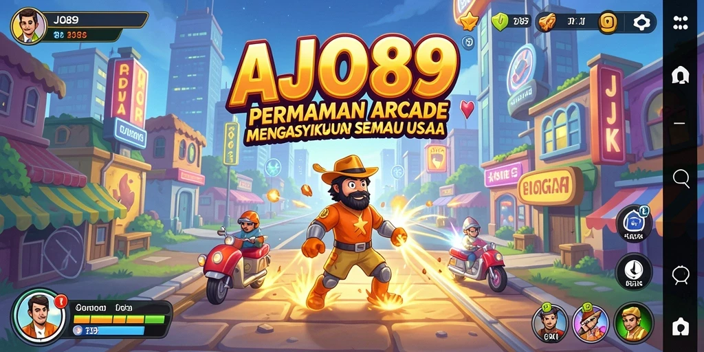 Tangkapan layar gameplay AJO89 yang menunjukkan aksi seru dalam permainan Arcade.