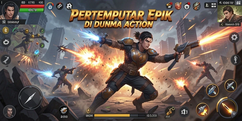 Gameplay mendebarkan dengan aksi penuh adrenalin di ID678.