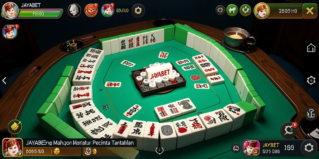 Screenshot utama JAYABET menampilkan gameplay Mahjong yang seru.