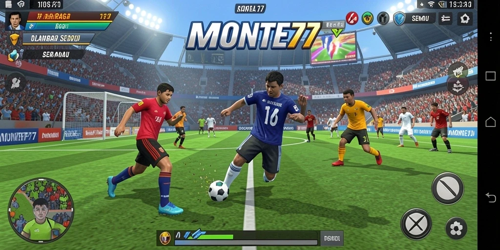 Tampilan gameplay seru di <strong>MONTE77</strong> dengan berbagai kegiatan olahraga.