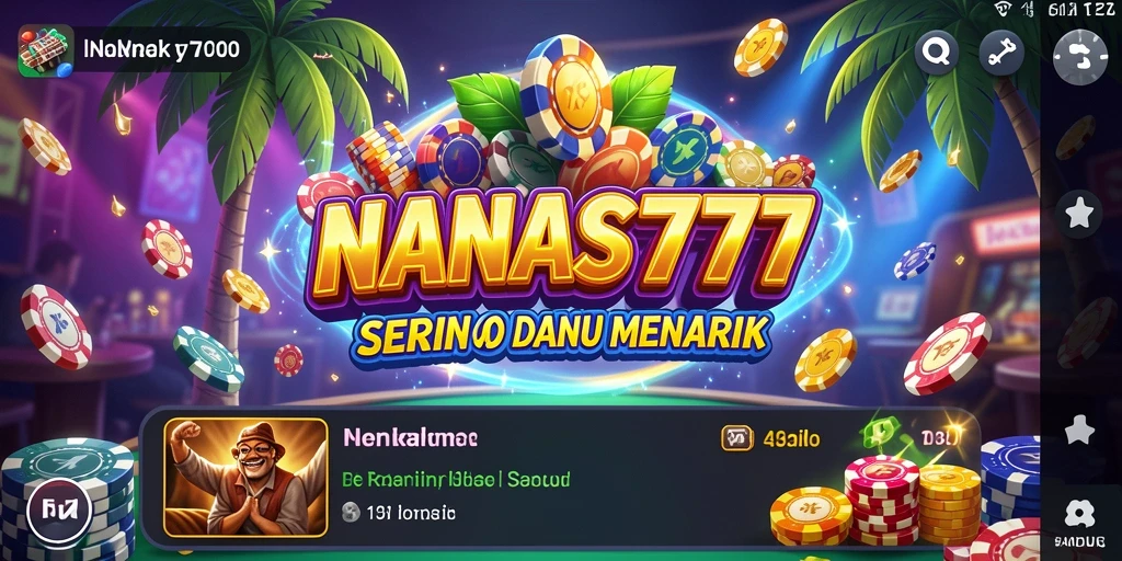 Screenshot <strong>NANAS777</strong> menampilkan berbagai permainan Kasino yang mendebarkan.
