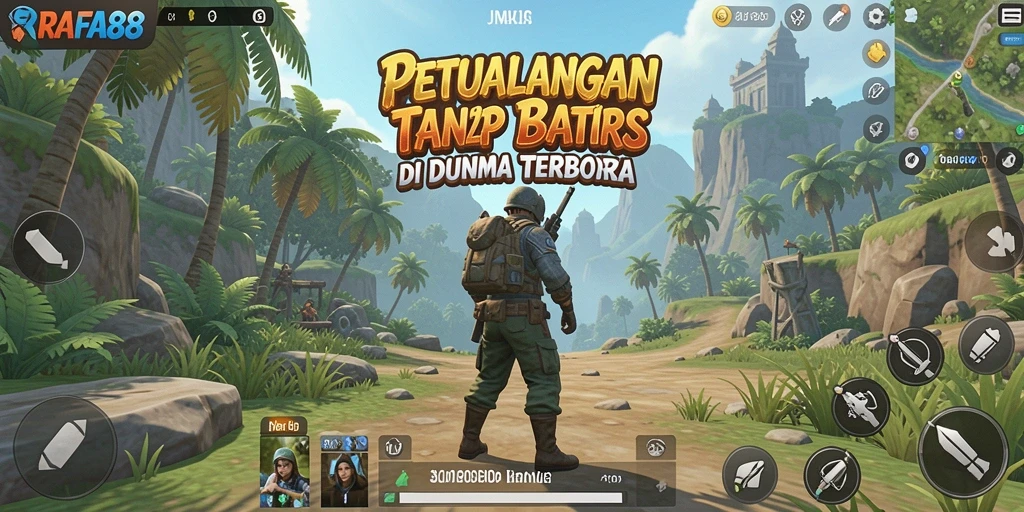 Tampilan gameplay yang menakjubkan dari dunia Open World RAFA88.