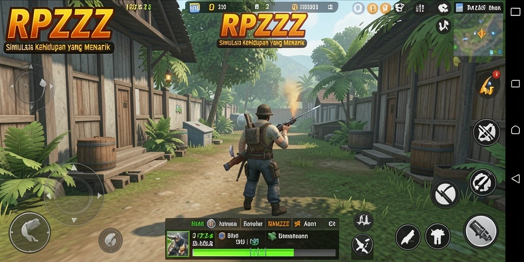 Tampilan gameplay RPZZZ yang menarik dan interaktif.