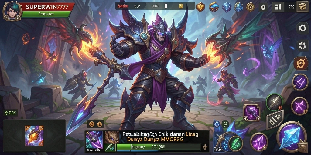 Tampilan gameplay SUPERWIN777 yang mendebarkan dan penuh aksi.