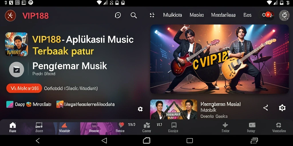 Tampilan gameplay <strong>VIP188</strong> yang menarik dan interaktif saat menikmati musik.