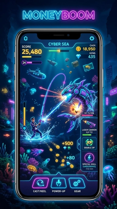 Proses pengunduhan aplikasi di moneyboom yang cepat dan efisien.